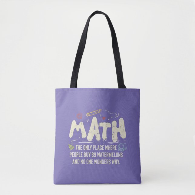 Tote Bag Mathématiques Mathématiques Mathématiques Math Ens (Devant)