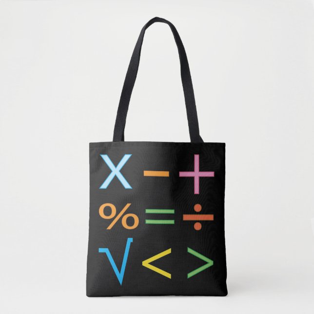 Tote Bag Mathématiques Symbole mathématique Math  (Devant)