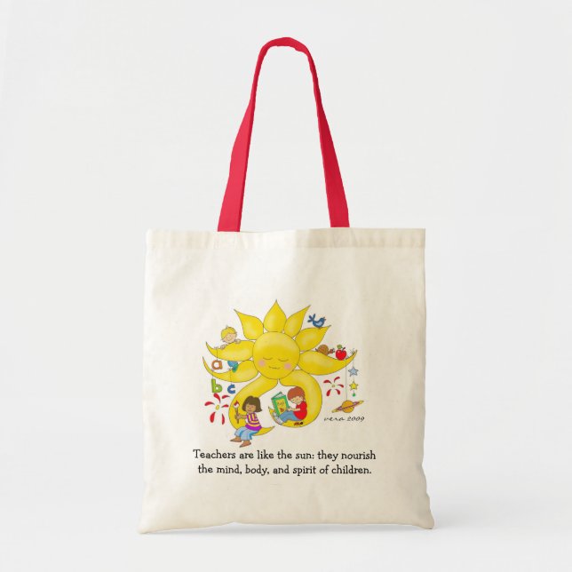 Tote Bag Matière d'enfants - soin de professeurs par Vera (Devant)