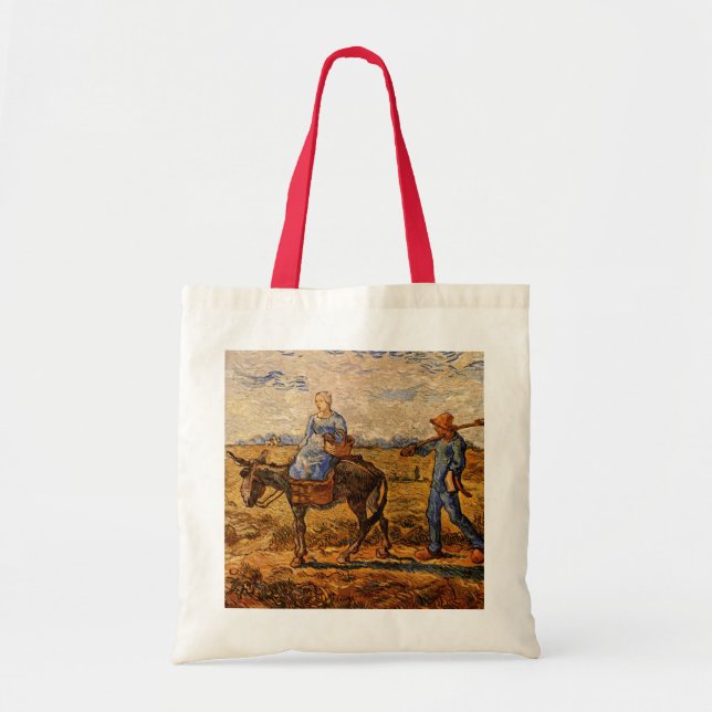 Tote Bag Matin, Couple de paysans par Vincent van Gogh (Devant)