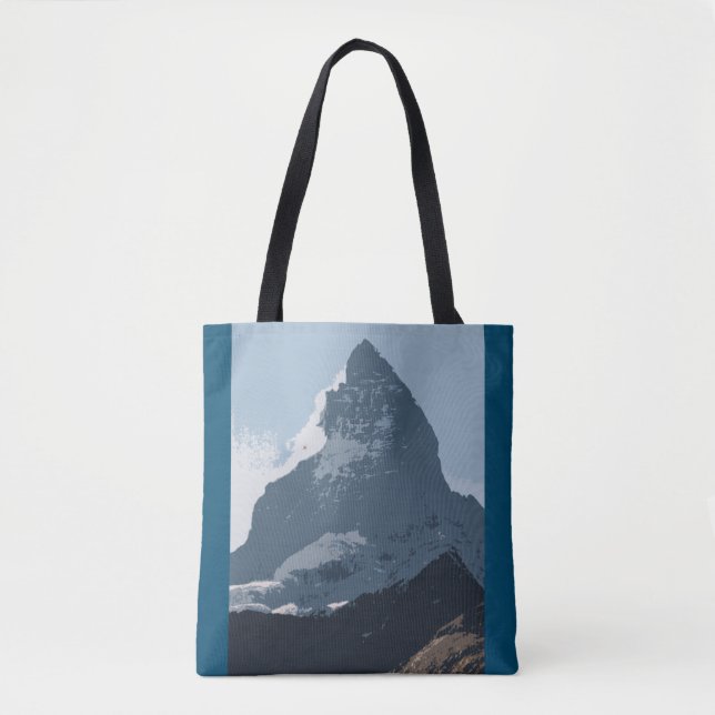 Tote Bag Matterhorn Mountain Design, Suisse (Devant)