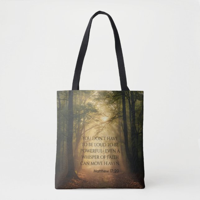 Tote Bag Matthieu 17:20 (Devant)