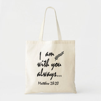 Tote Bag Matthieu 28-20 Je suis toujours avec vous