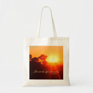 Tote Bag Matthieu 5:14 Vous êtes la Lumière du Monde, Bible