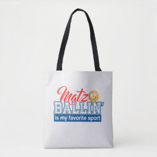 Tote Bag Matzo Ballin' est mon sport favori - Un cadeau de