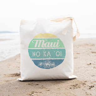 Tote Bag Maui No Ka Oi Typographie Vintage