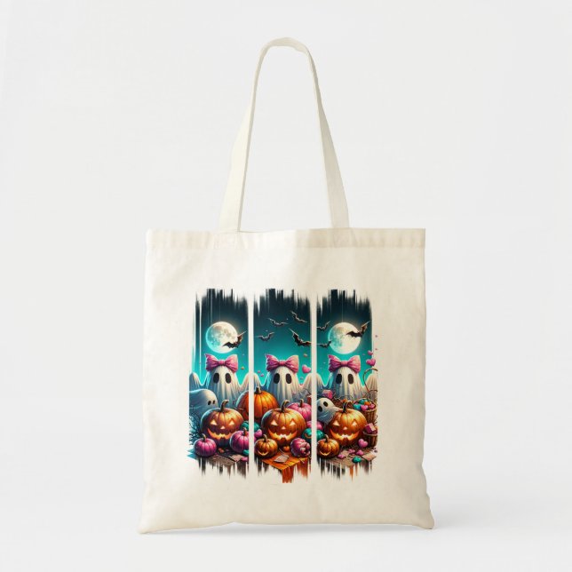 Tote Bag Mauvais chef sur la lune - Fantômes dans les vache (Devant)