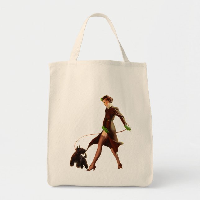 Tote Bag MAUVAISES FILLES rétro Pin-UPS de BOMBE (Devant)