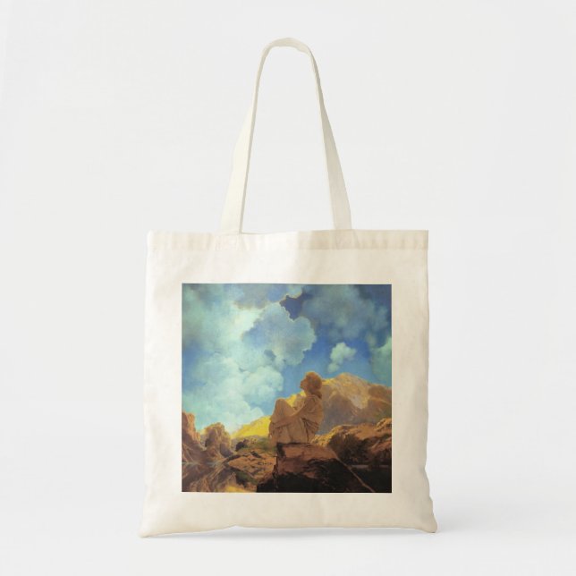 Tote Bag Maxfield Parrish Matin 1922 Nuage Bleu Beaux-Arts (Devant)