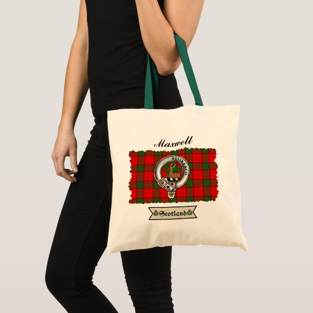 Tote Bag Maxwell Clan Badge & Tartan Fourre-tout (Devant (produit))