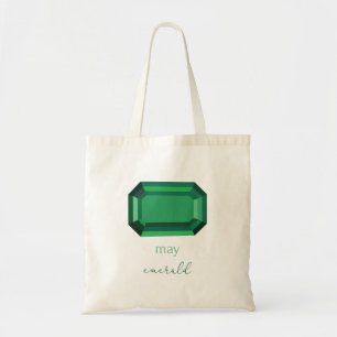 Tote Bag May Birthstone Emerald