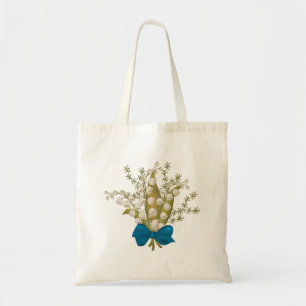 Tote Bag May Lily de la Vallée Bouquet floral