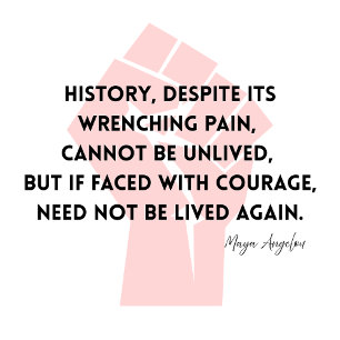 Tote Bag Maya Angelou Citation Histoire Courage