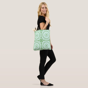 Tote Bag Mazipoodles Kaleidoscope Roue A Pastel Green Mint