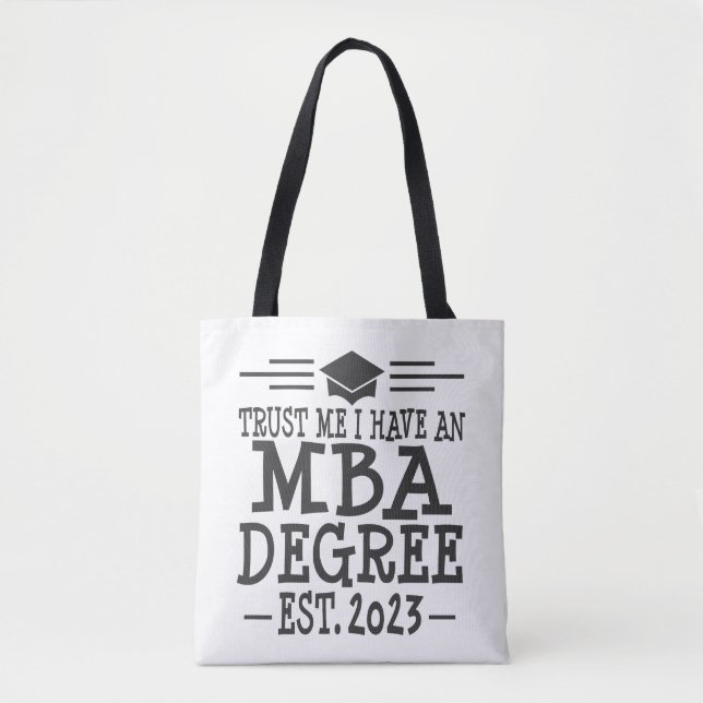 Tote Bag MBA Graduation 2023 Masters Business (Devant)