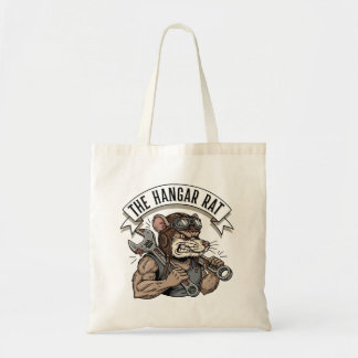 Tote Bag Mécanicien d'avion tenace Le Rat du Hangar