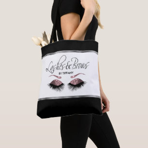 Tote Bag Mèches et fronts - or rose poussiéreux