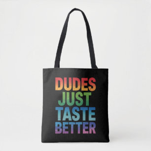 Tote Bag Mecs Ont Juste Meilleur Goût Drôle Fierté Gay LGBT