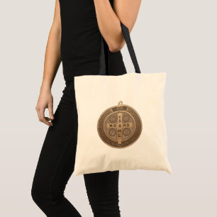 Tote Bag Médaille de Saint-Benoît Croix de Protection Catho