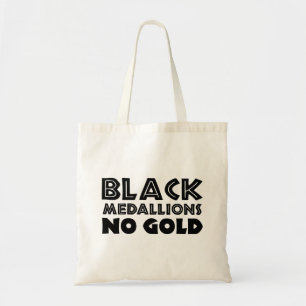 TOTE BAG MÉDALLIONS NOIRES PAS D'OR