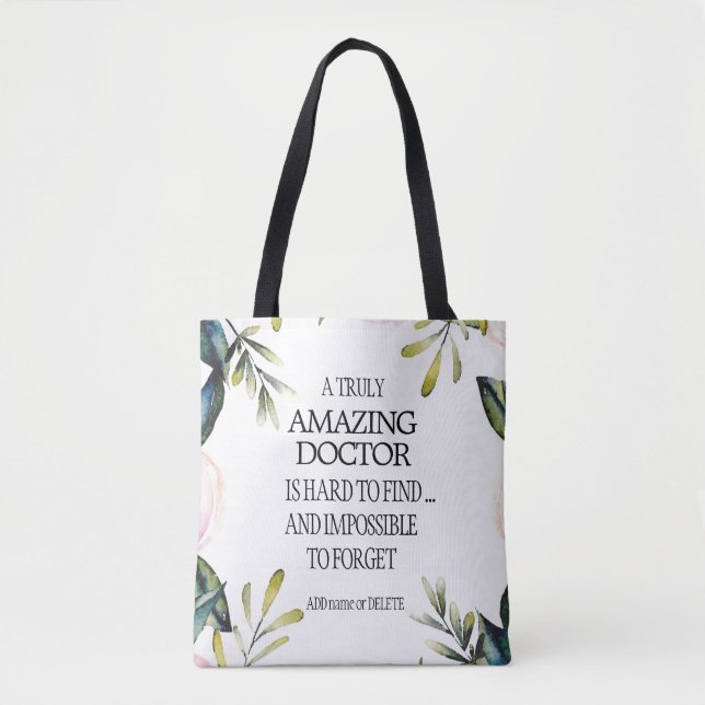Tote Bag Médecin Laissant Merci cadeau Adieu appréciation (Devant)