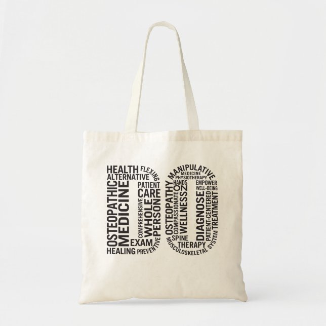 Tote Bag Médecin ostéopathique DO Ostéopathie (Devant)