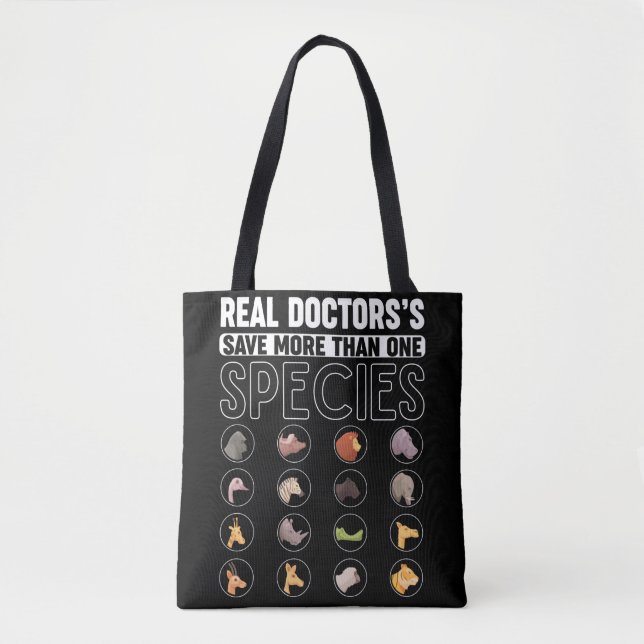 Tote Bag Médecin vétérinaire sauveteur animal (Devant)