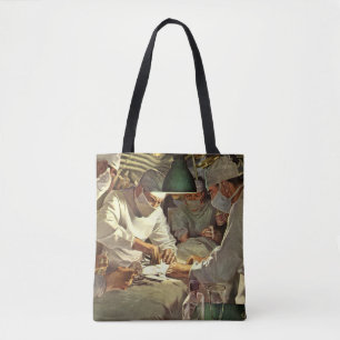 Tote Bag Médecine Rétro, Chirurgiens Réalisant une Opératio