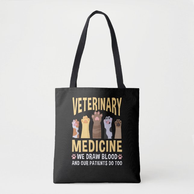 Tote Bag Médecine vétérinaire Paws vétérinaire vétérinaire  (Devant)