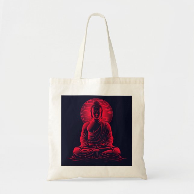 Tote Bag Méditation Art numérique Bouddha (Devant)