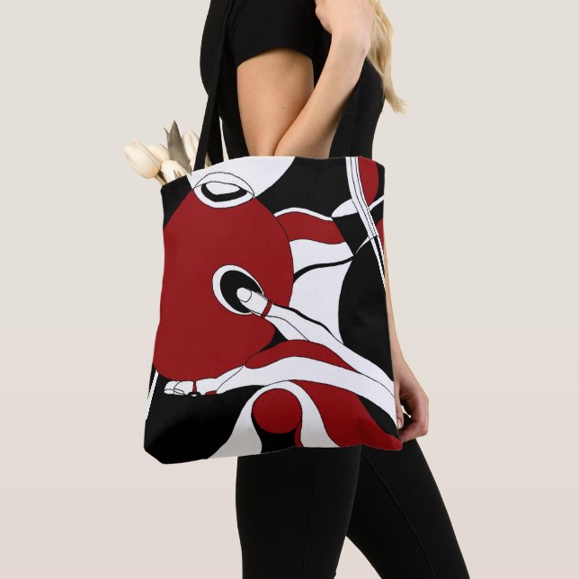 Tote Bag Méditation Avec Cercles Spirituel Yoga Votre Nom (De près)