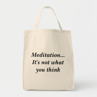 Tote Bag Méditation… n'est pas il ce que vous pensez