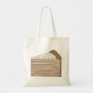 Tote Bag Medovik Slice de gâteau miel russe dessert ukraini