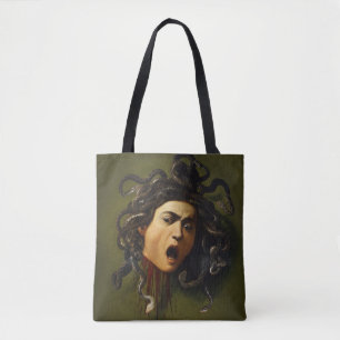 Tote Bag Medusa tête Caravaggio peinture art mythologie can