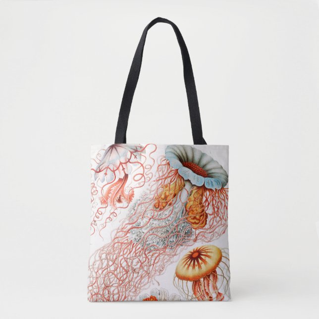 Tote Bag Méduse, Discomedusae par Ernst Haeckel (Devant)