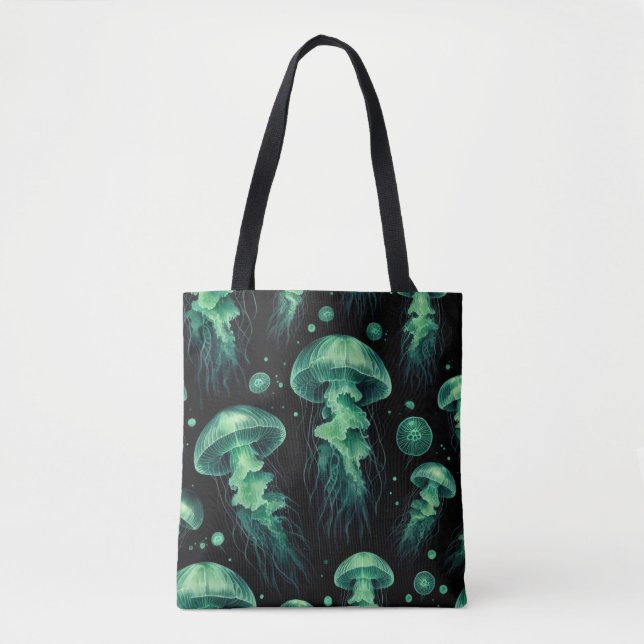 Tote Bag Méduses Brillent (Devant)