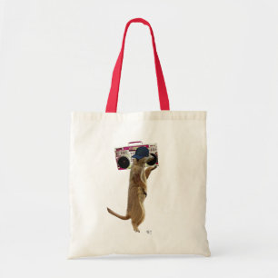 Tote Bag Meerkat avec Boom Box Ghetto Blaster 2
