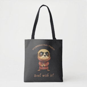 Tote Bag Meerkat Stubborn Devoir Avec Il Mignonne Adorable