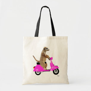 Tote Bag Meerkat sur Pink Moped
