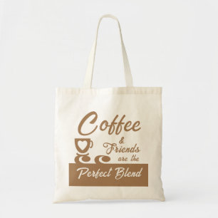 Tote Bag Meilleur ami amateur de café brun