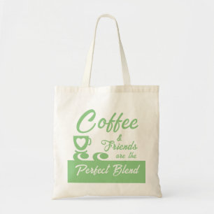 Tote Bag Meilleur ami amateur de café sauge