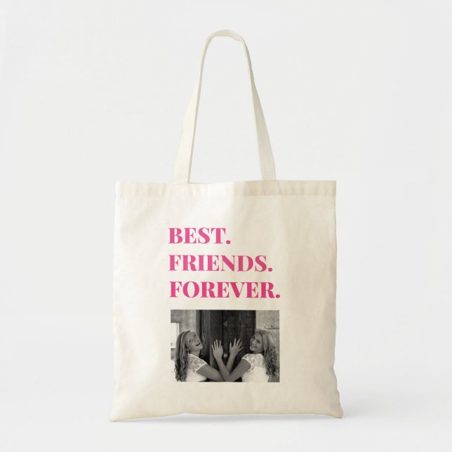 Tote Bag Meilleur ami BFF Bestie Photo (Devant)