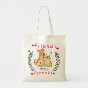 Tote Bag Meilleur ami de chien et de chat