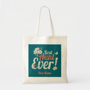 Tote Bag Meilleur Aunt Ever Vintage Auntie Birthday Godmoth
