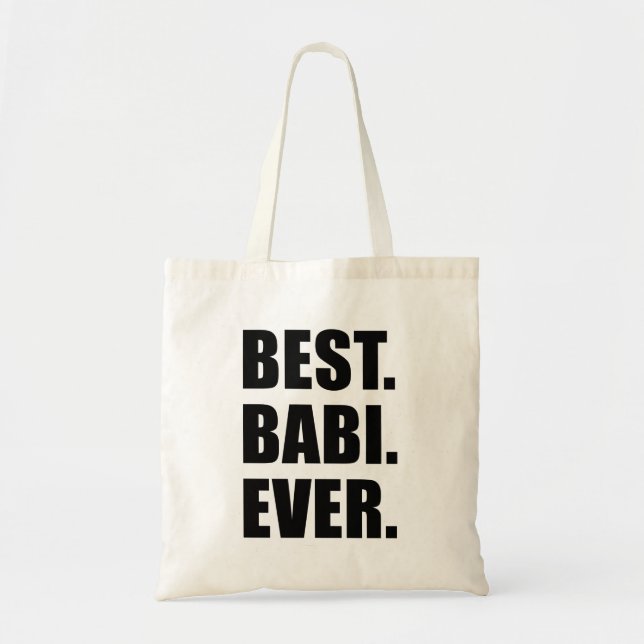 Tote Bag Meilleur Babi jamais tchèque grand (Devant)