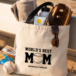 Tote Bag Meilleur cadeau de baseball personnalisé pour mama