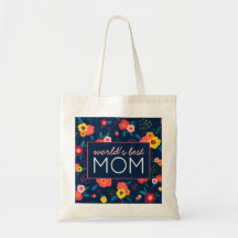 Meilleur cadeau de maman Floral bleu rose