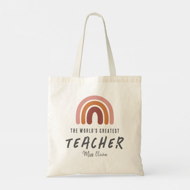 Tote Bag Meilleur cadeau du professeur (Dos)