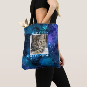 Tote Bag Meilleur Chat au monde Maman Empreintes de pattes 