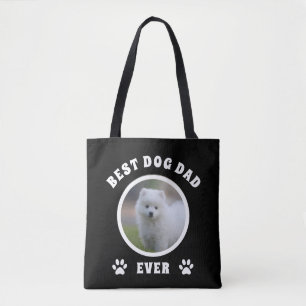 Tote Bag Meilleur Chien Papa Jamais Personnalisé Photo Pers